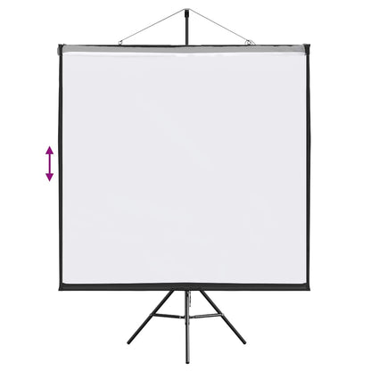 Beamer Leinwand mit Stativ 72 Zoll 1:1