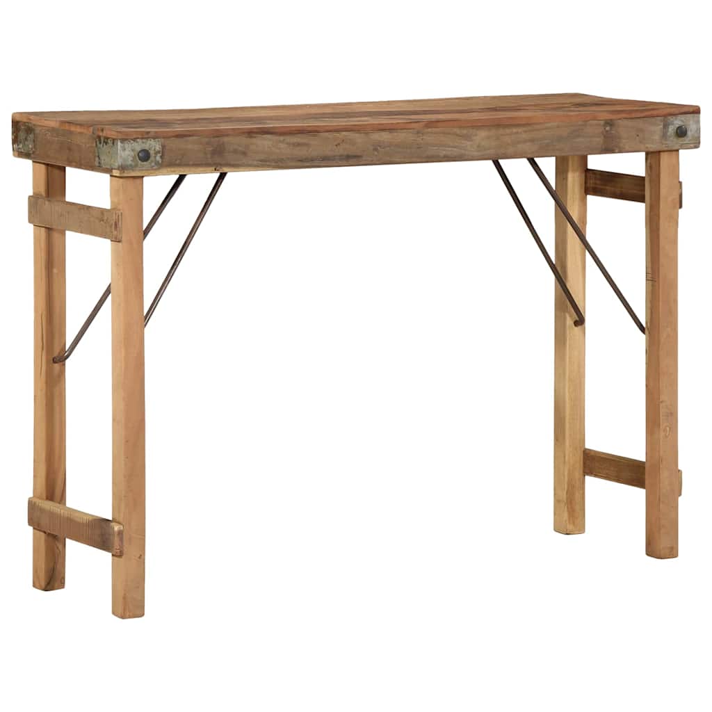 Konsolentisch Braun 110 x 35 x 76 cm Massivholz Altholz