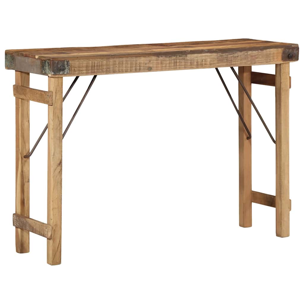 Konsolentisch Braun 110 x 35 x 76 cm Massivholz Altholz