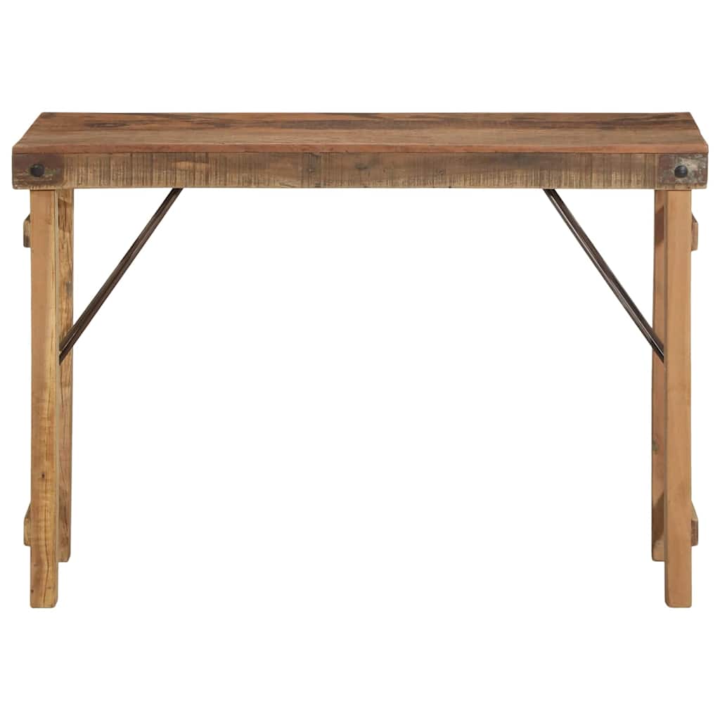 Konsolentisch Braun 110 x 35 x 76 cm Massivholz Altholz