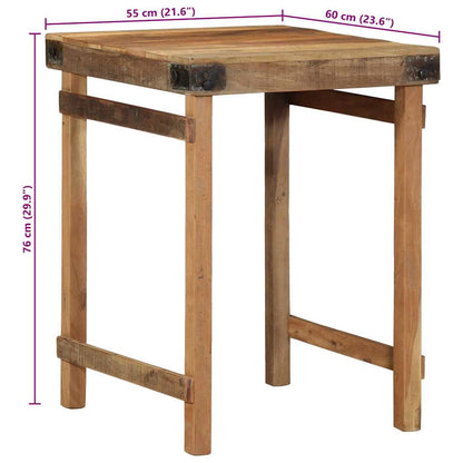 Esstisch Braun 60 x 55 x 76 cm recyceltes Massivholz