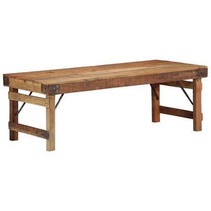 Couchtisch Braun 110 x 55 x 40 cm recyceltes Massivholz