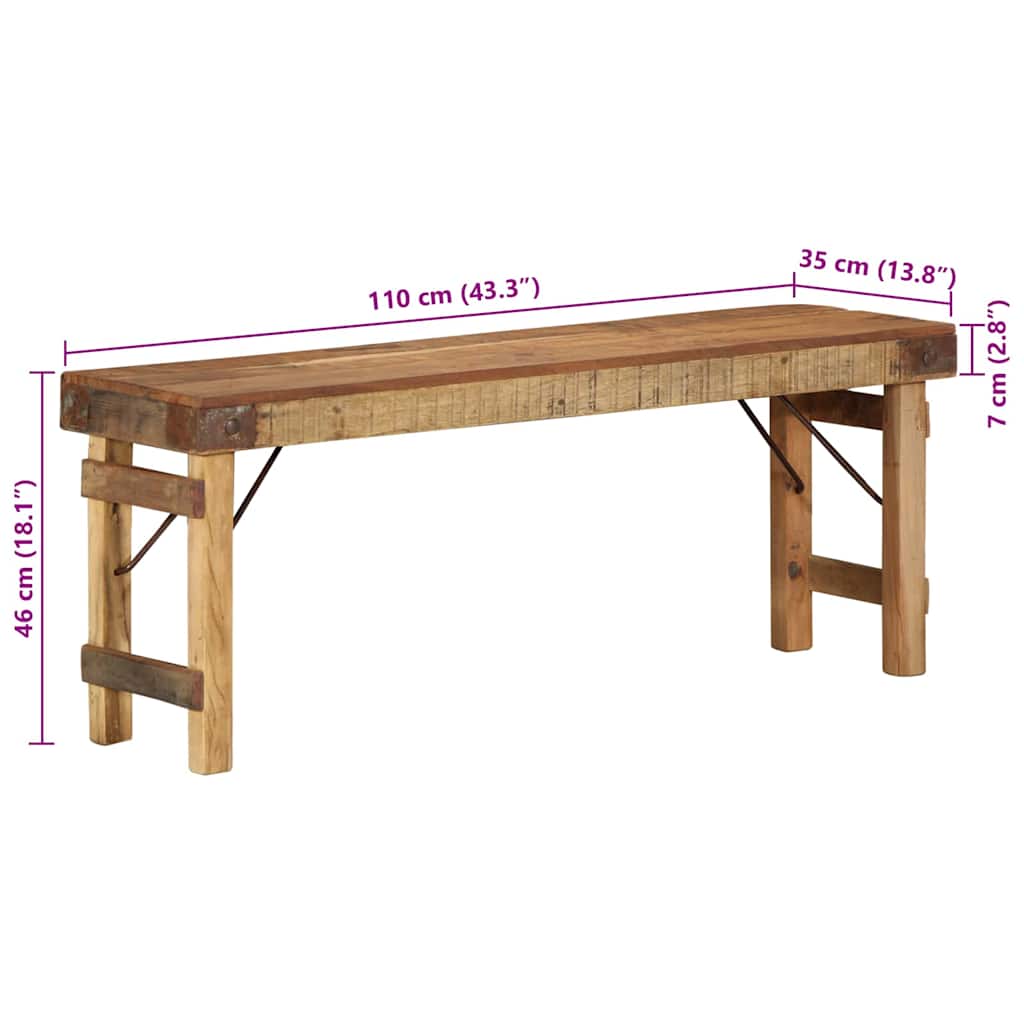 Bänke Braun Massivholz