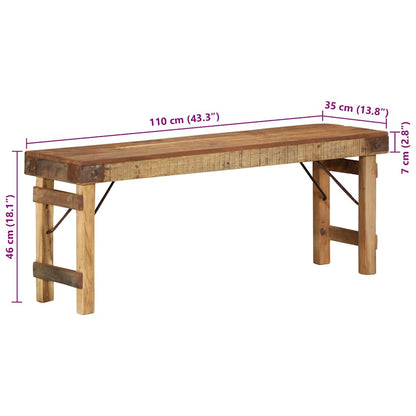 Bänke Braun Massivholz