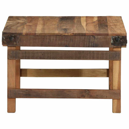 Couchtisch Braun 60 x 55 x 40 cm recyceltes Massivholz