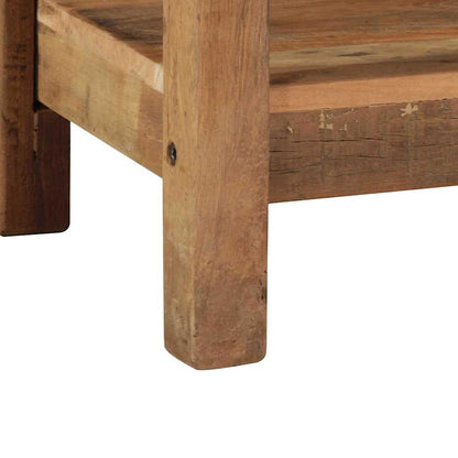 Konsolentisch Braun 107 x 33 x 76 cm Massivholz Altholz