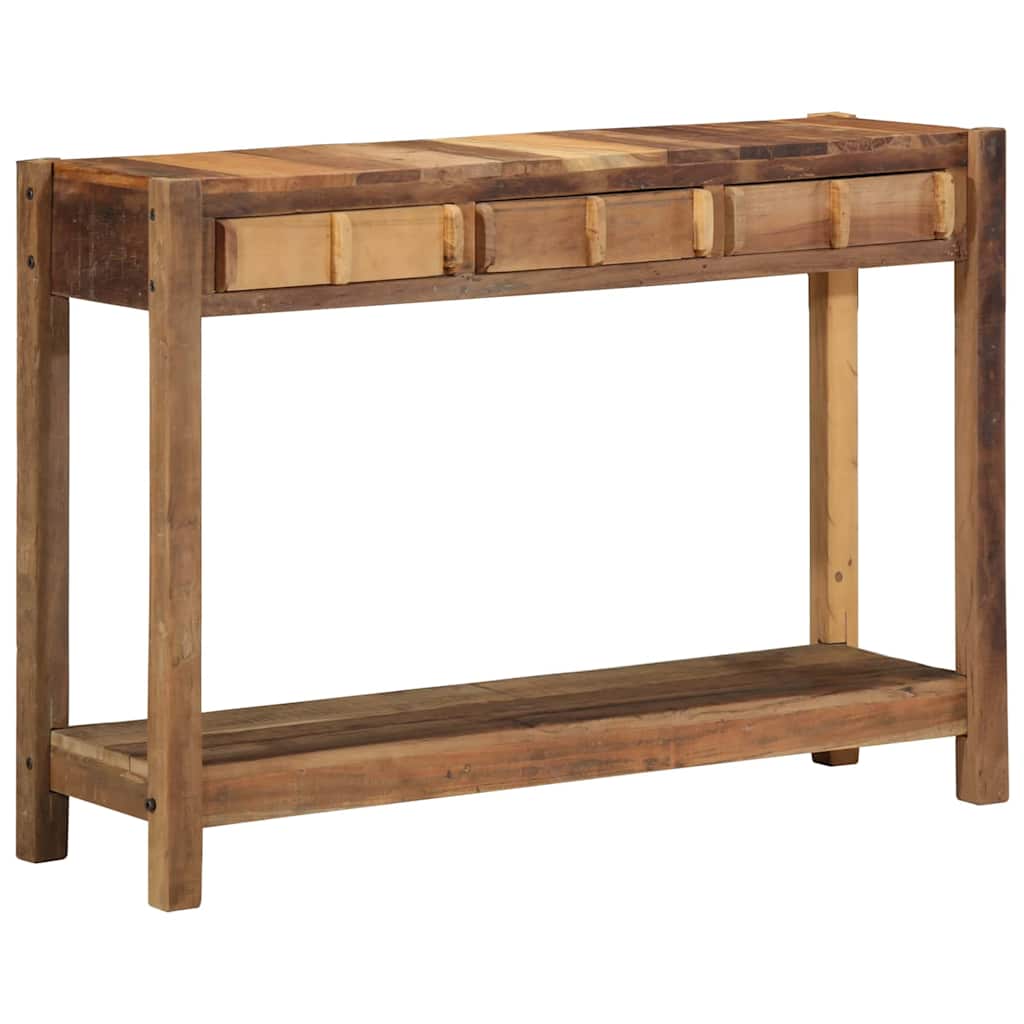 Konsolentisch Braun 107 x 33 x 76 cm Massivholz Altholz