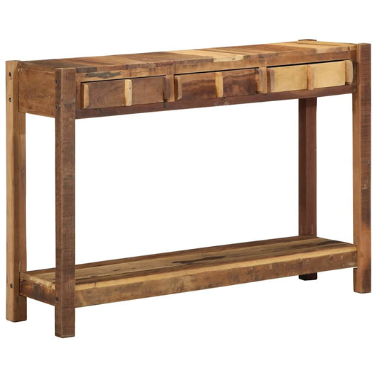 Konsolentisch Braun 107 x 33 x 76 cm Massivholz Altholz
