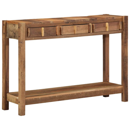 Konsolentisch Braun 107 x 33 x 76 cm Massivholz Altholz