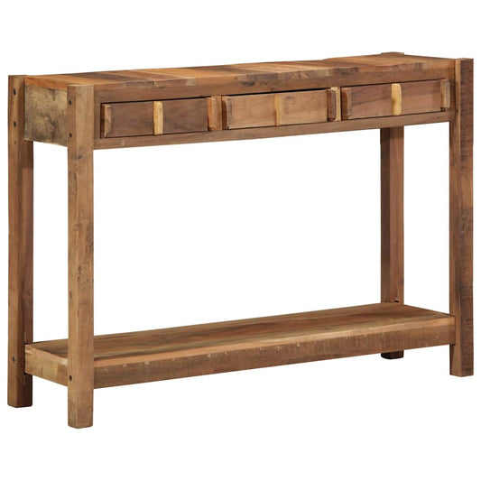 Konsolentisch Braun 107 x 33 x 76 cm Massivholz Altholz
