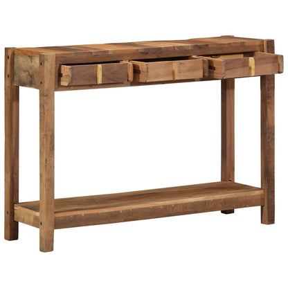Konsolentisch Braun 107 x 33 x 76 cm Massivholz Altholz