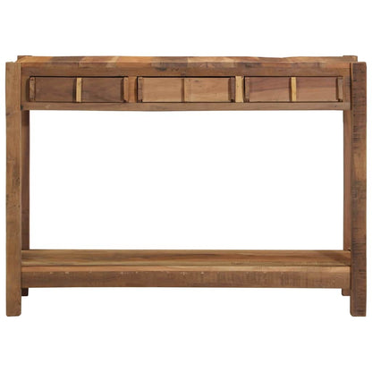 Konsolentisch Braun 107 x 33 x 76 cm Massivholz Altholz