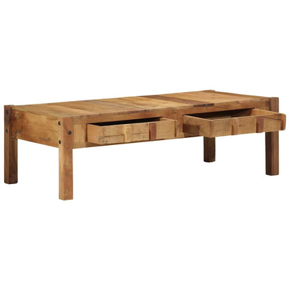 Couchtisch Braun 110 x 55 x 35 cm Massivholz Altholz