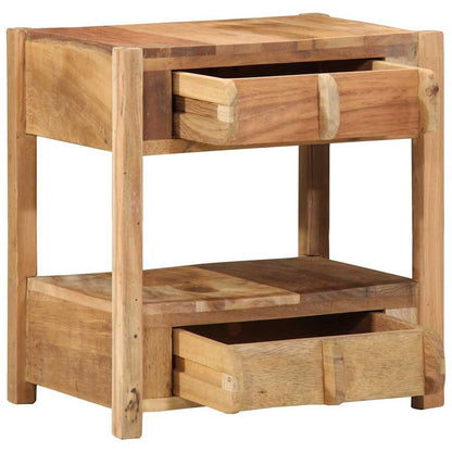 Beistelltisch Braun 43 x 32 x 46 cm Massivholz Altholz