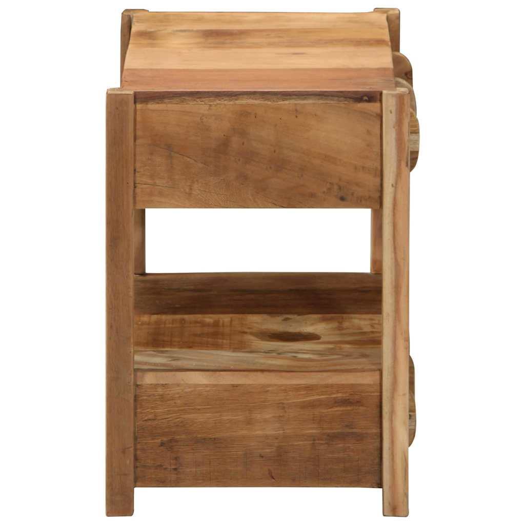 Beistelltisch Braun 43 x 32 x 46 cm Massivholz Altholz