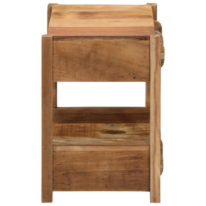 Beistelltisch Braun 43 x 32 x 46 cm Massivholz Altholz
