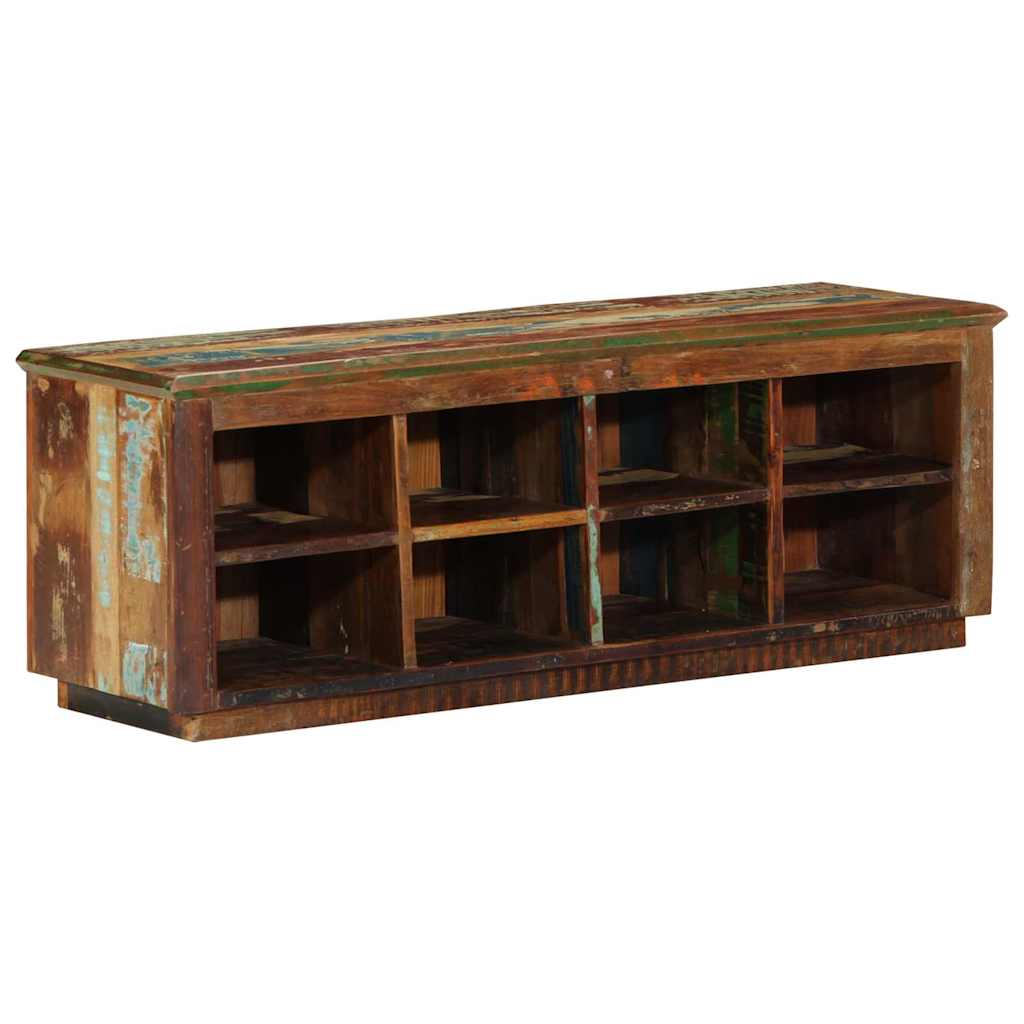 Schuhschrank Braun 110 x 35 x 40 cm Massivholz Altholz
