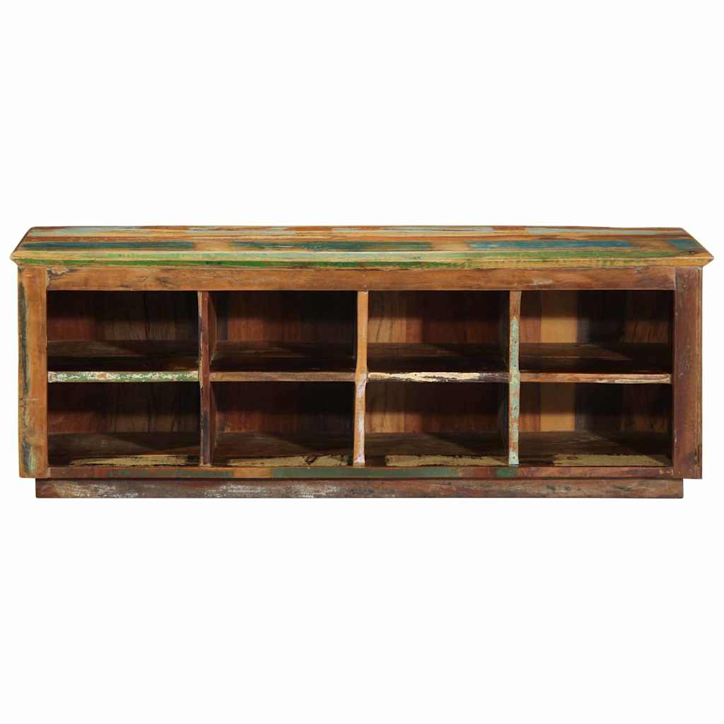 Schuhschrank Braun 110 x 35 x 40 cm Massivholz Altholz