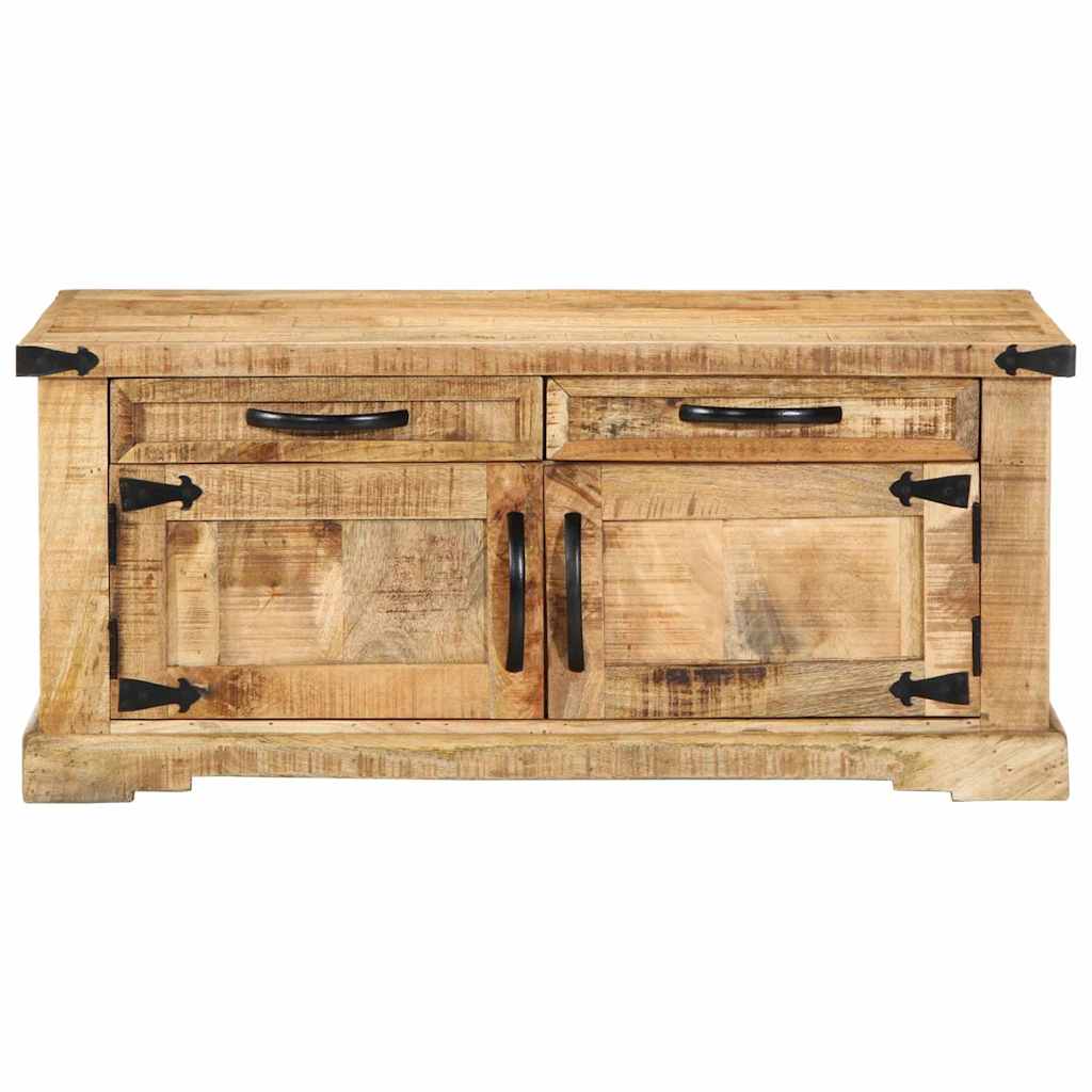 Couchtisch Braun 90 x 50 x 40 cm Massivholz Mango