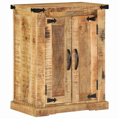 Sideboard Braun 55 x 35 x 70 cm Raues Mangoholz