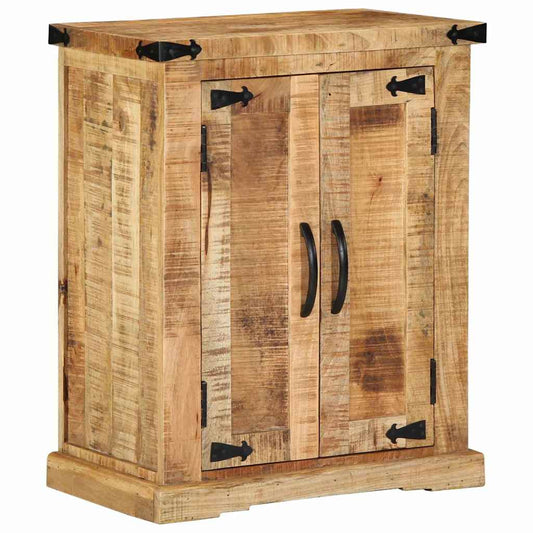 Sideboard Braun 55 x 35 x 70 cm Raues Mangoholz