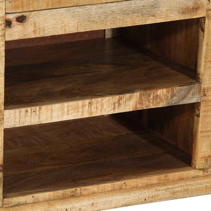 Bank Braun 110 x 35 x 50 cm Massives Mango-Holz