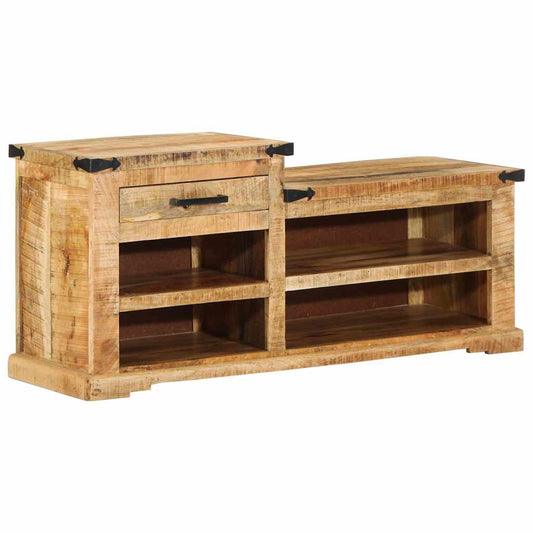 Bank Braun 110 x 35 x 50 cm Massives Mango-Holz