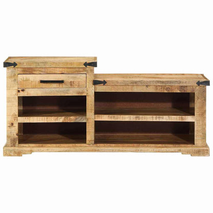 Bank Braun 110 x 35 x 50 cm Massives Mango-Holz