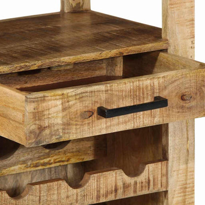 Küchentrolley Braun 55 x 40 x 80 cm Massives Mango-Holz