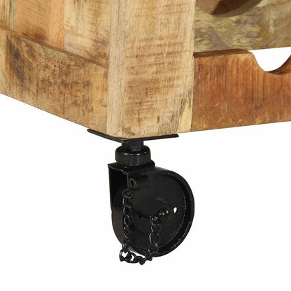 Küchentrolley Braun 55 x 40 x 80 cm Massives Mango-Holz
