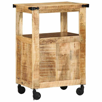 Küchentrolley Braun 55 x 40 x 80 cm Massives Mango-Holz
