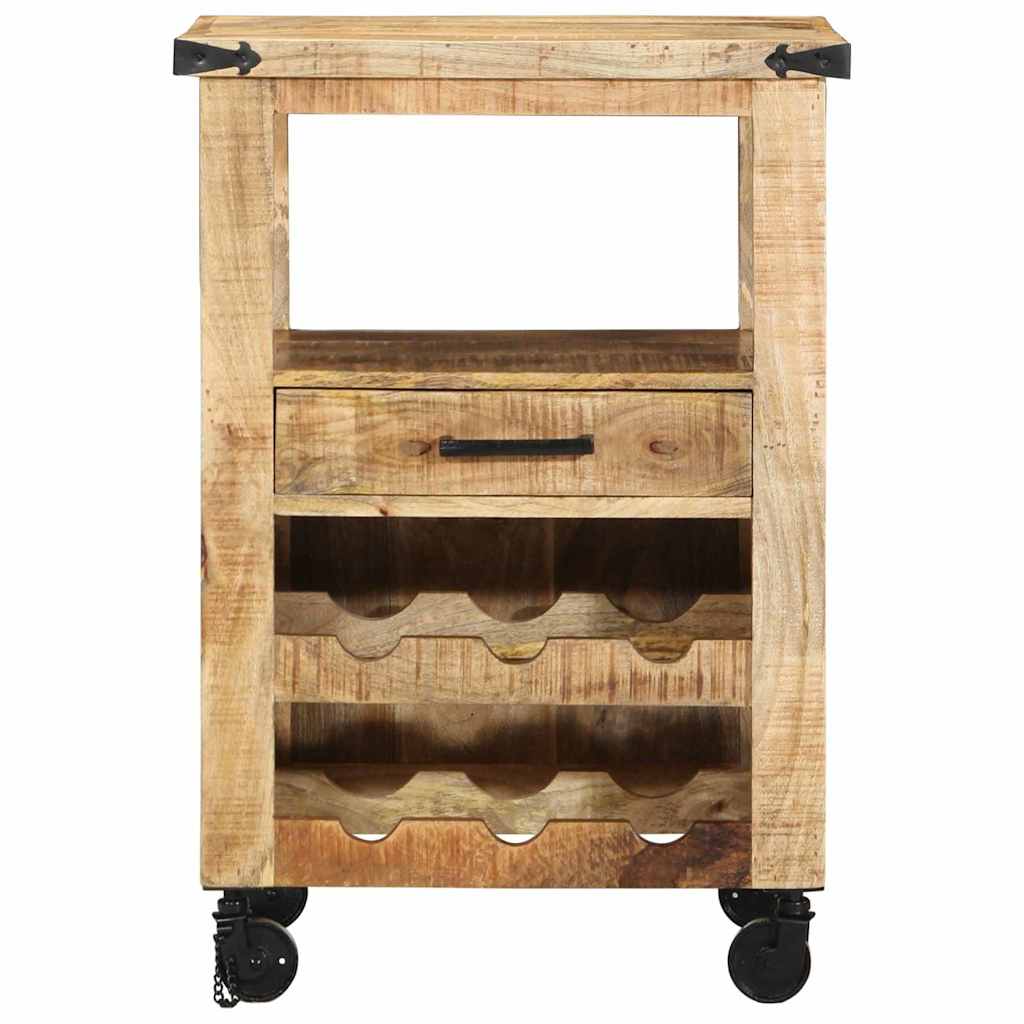 Küchentrolley Braun 55 x 40 x 80 cm Massives Mango-Holz