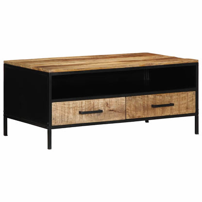 Couchtisch Braun 90 x 50 x 40 cm Massivholz Mango