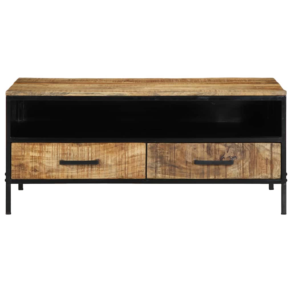Couchtisch Braun 90 x 50 x 40 cm Massivholz Mango