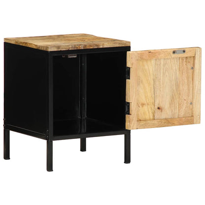 Nachttisch 2 pcs Braun und Schwarz 30 x 30 x 40 cm