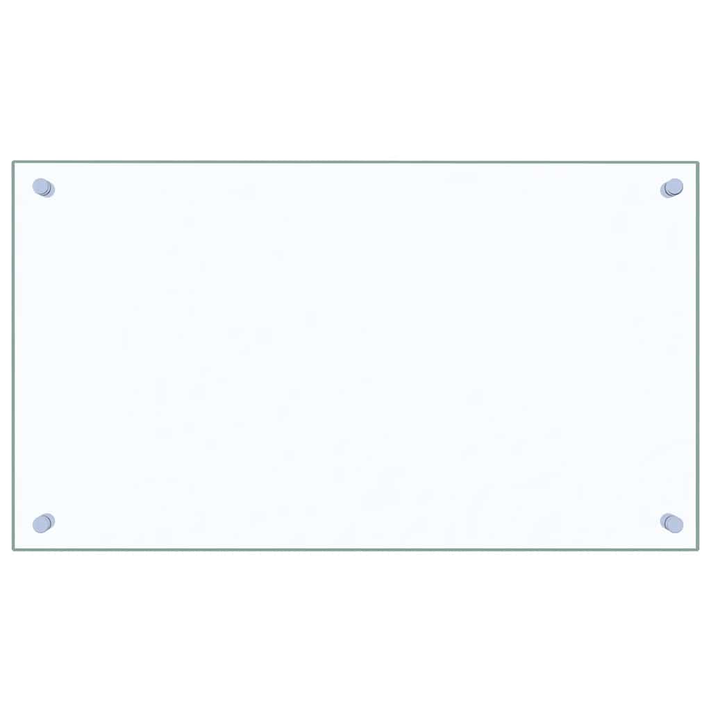 Küchenrückwände 2 Stk. Transparent 70x40 cm Hartglas