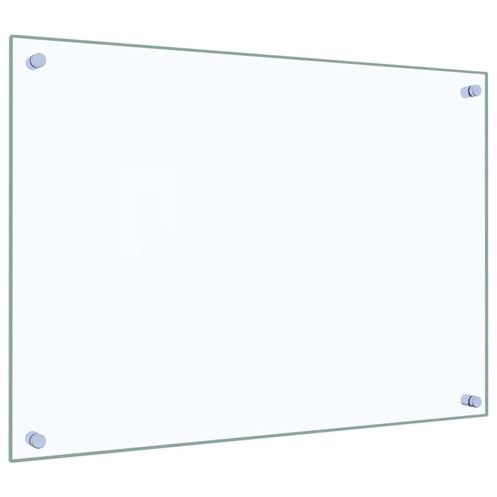 Küchenrückwände 2 Stk. Transparent 70x50 cm Hartglas