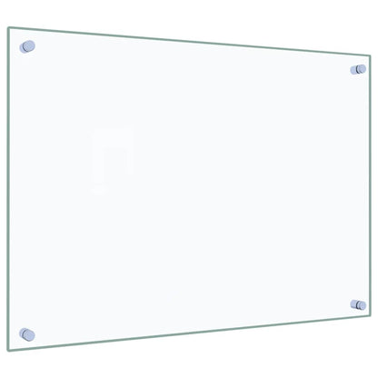 Küchenrückwände 2 Stk. Transparent 70x50 cm Hartglas