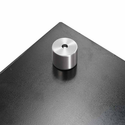 Küchenrückwände 2 Stk. Schwarz 70x50 cm Hartglas