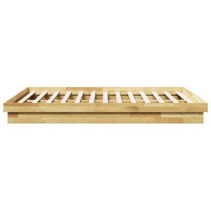 Massivholzbett ohne Matratze 140x190 cm Eichenholz
