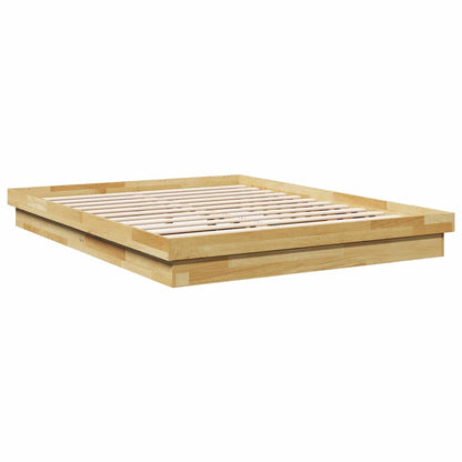 Massivholzbett ohne Matratze 140x190 cm Eichenholz