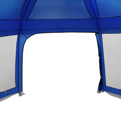 Poolzelt mit abnehmbarem Überzelt Netzwänden Azurblau 512x458cm
