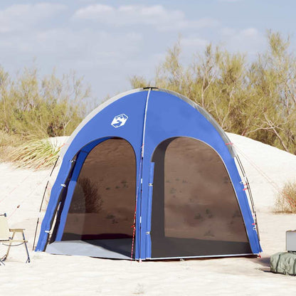 Poolzelt mit Dach Azurblau 366 x 305 x 231 cm Polyester