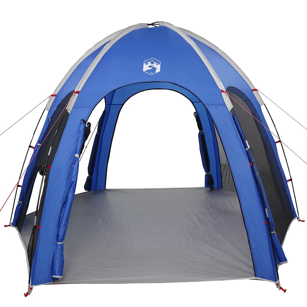 Poolzelt mit Dach Azurblau 366 x 305 x 231 cm Polyester