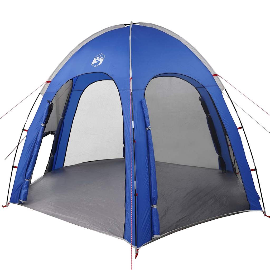 Poolzelt mit Dach Azurblau 366 x 305 x 231 cm Polyester
