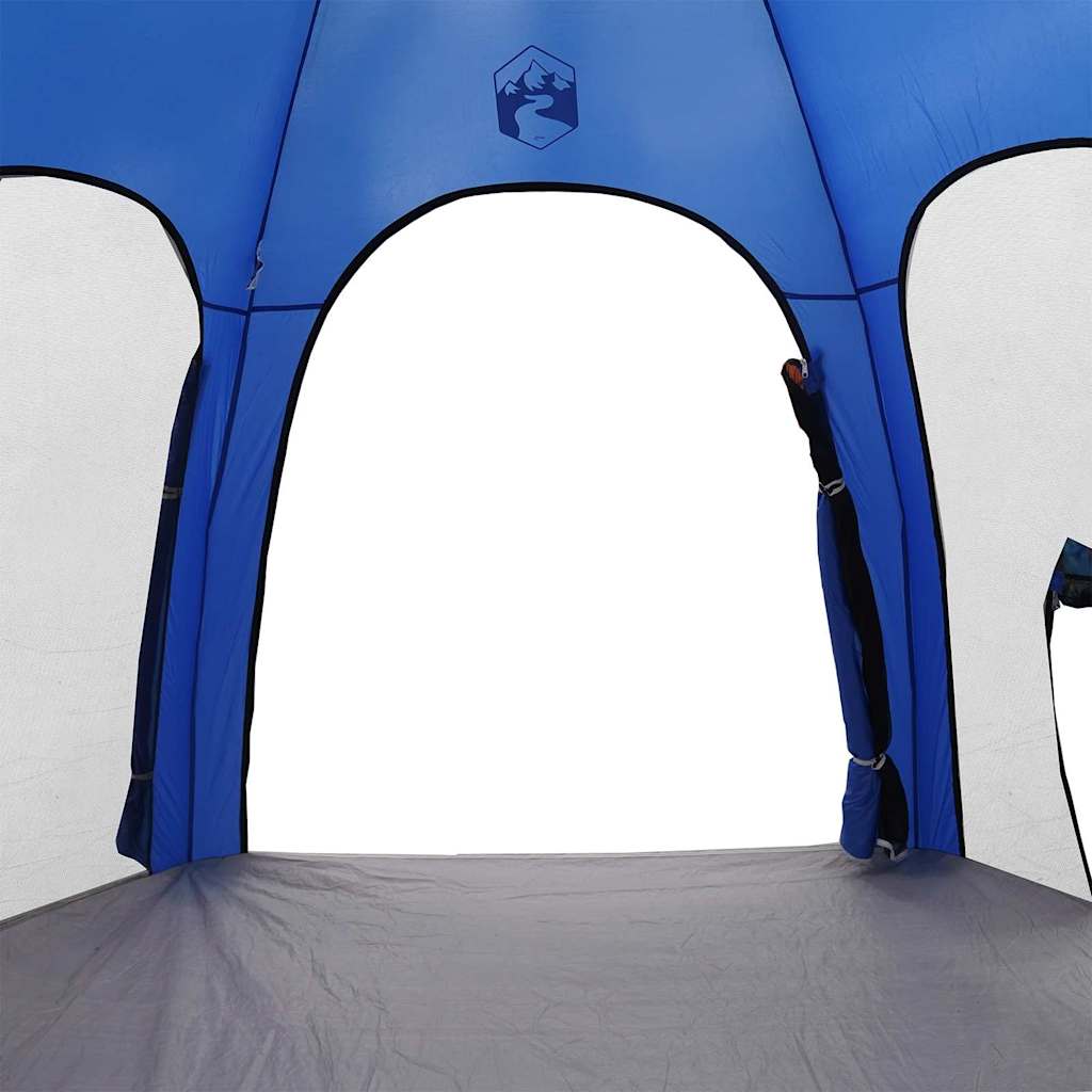 Poolzelt mit Dach Azurblau 366 x 305 x 231 cm Polyester