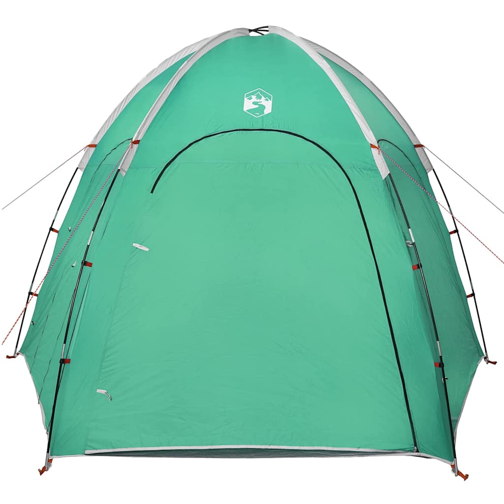Poolzelt mit Dach Meeresgrün 366 x 305 x 231 cm Polyester