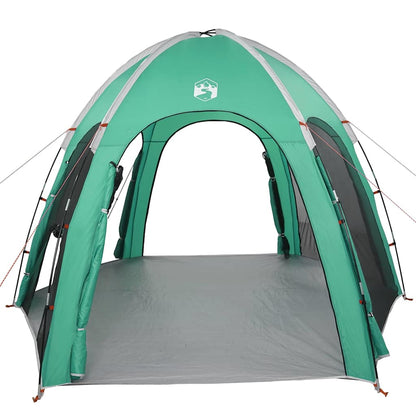 Poolzelt mit Dach Meeresgrün 366 x 305 x 231 cm Polyester