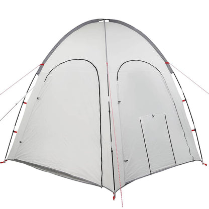 Poolzelt mit Dach Grau 366 x 305 x 231 cm Polyester