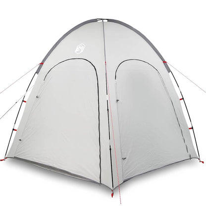 Poolzelt mit Dach Grau 366 x 305 x 231 cm Polyester